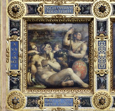 Allegory of the town of Prato from the ceiling of the Salone dei Cinquecento, 1565 by Giorgio Vasari